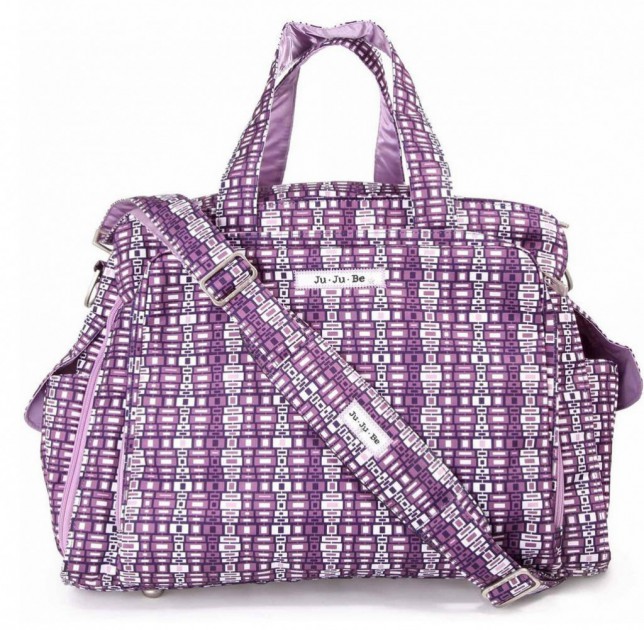 ju-ju-be be prepared - this photo shows the ju-ju-be be prepared bag in jujuberry squares...