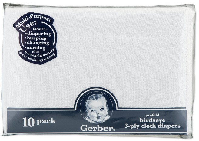 Gerber Prefold Birdseye 3-ply Review (Gerber Prefold Birdseye 3-ply cloth diapers)