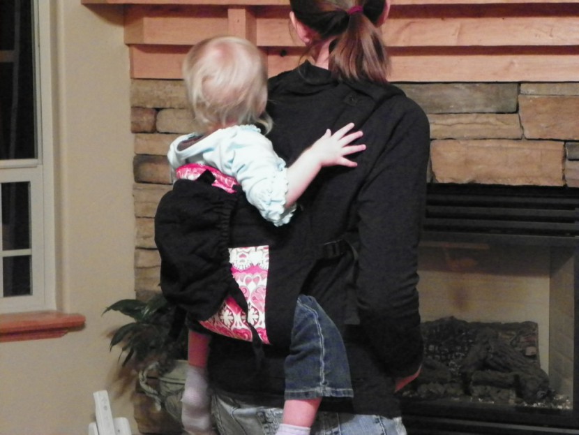 boba g3 - toddler in back carry with the boba g3.  it offers a deep, wide seat...