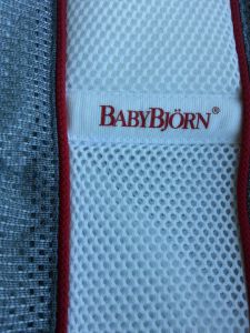 babybjorn air - mesh material of the babybjorn air kept us just a bit cooler but...