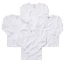 carter&#039;s long sleeve side snap 4-pack tees