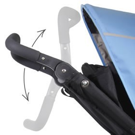 phil and teds navigator buggy - adjustable handlebar has a min-max height of 28.5&quot;-43.3&quot;