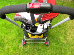 joovy roo - the roo's parent tray is below baby, unlike its competitors who...