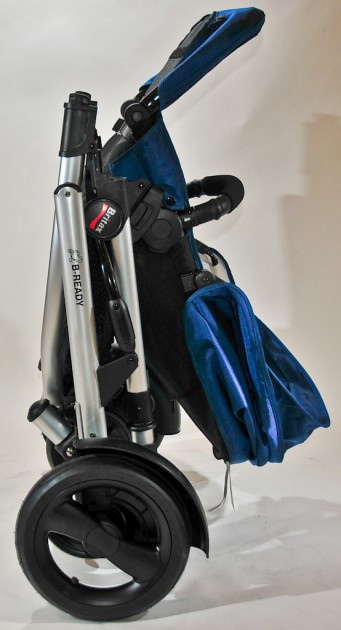 britax b-ready - the b-ready self stands when folded.