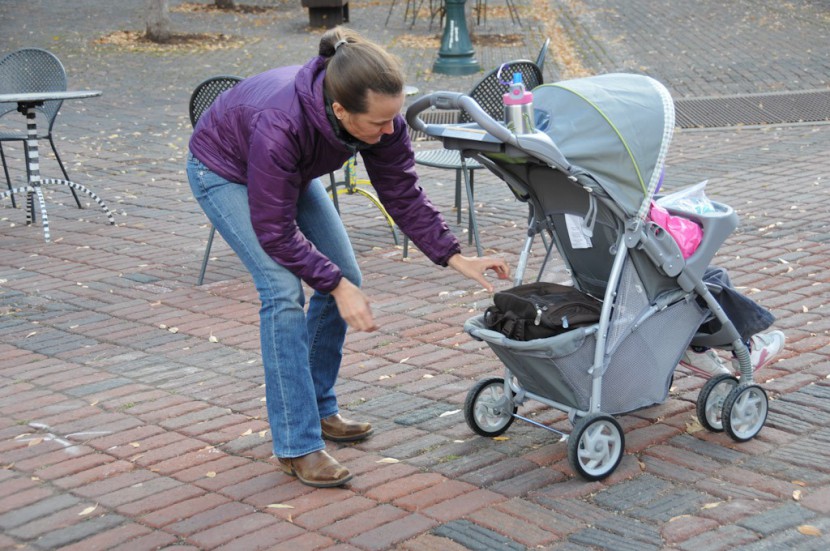 graco literider - the literider has a very large storage basket which can fit a large...