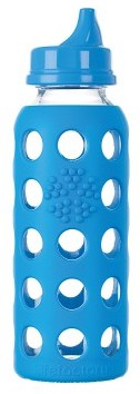 Lifefactory Glass Sippy Review (Lifefactory Glass Sippy with silicone sleeve and hard spout)