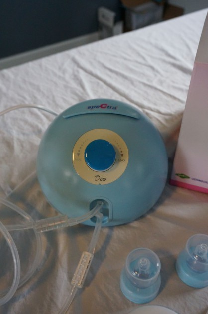 spectra dew 350 hospital grade - the pump with the tubing connected to it.  you can see the...