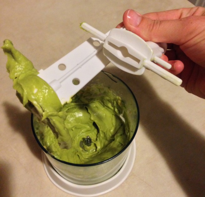 kidco electric food mill - while we noticed food had a tendency to get caught beneath the blade...