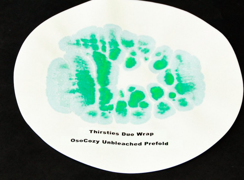 osocozy unbleached prefold scored a 2 of 10 in our absorbency lab...