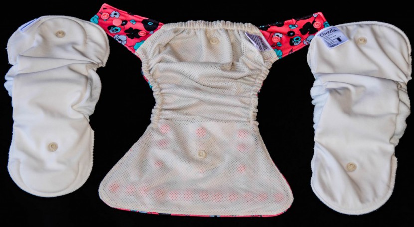 grovia hybrid - grovia hybrid&#039;s visible built-in snaps system prevents cloth soaker...