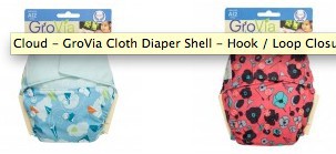 grovia hybrid - grovia hybrid shell in hook and loop (left) and snap (right) closures.