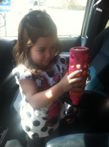 lifefactory glass sippy - even upside down, the cup performed well