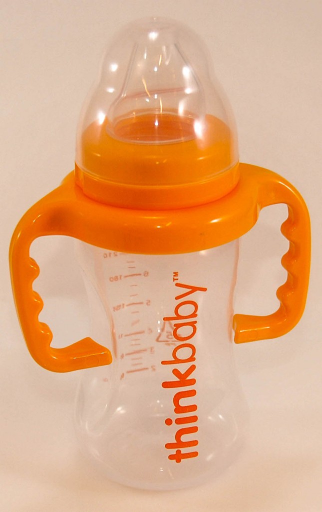 Thinkbaby Converts Sippy Cup or Bottle to Straw Thinkster (Orange) - Blossum