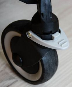 maxi-cosi kaia - the front wheels on the maxi have a lock that prevents full...