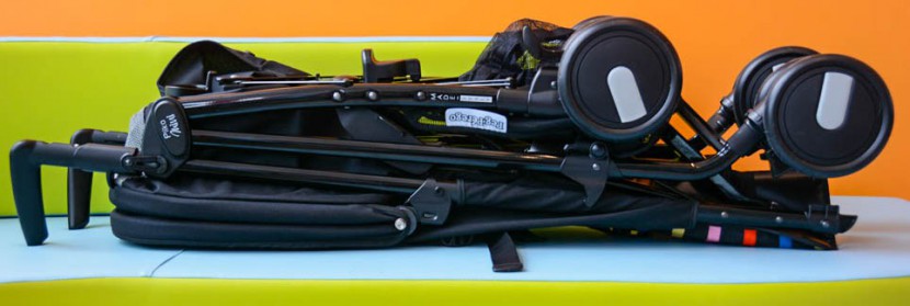 peg perego pliko mini - the peg perego folded and ready to stow