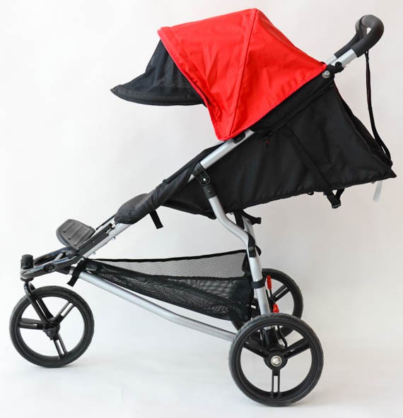 the mountain buggy mini reclines fairly flat