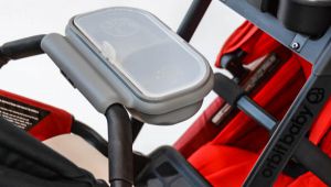 orbit baby g3 with helix plus double upgrade kit - child snack tray has a lid and is removable for cleaning