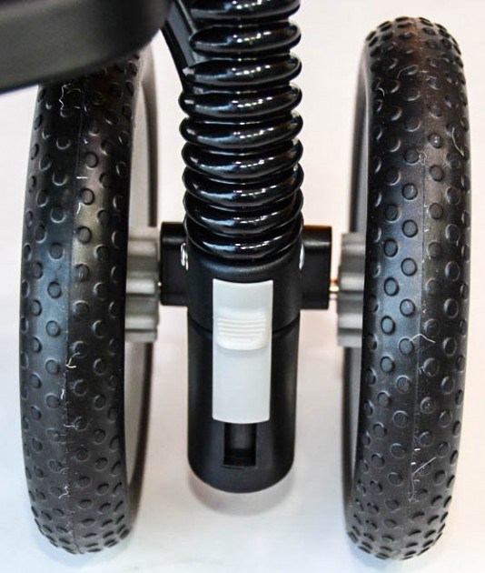 graco duo glider - bumpy plastic wheels are some of the flimsiest in the review