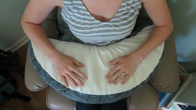 blessed nest organic nesting - the material allows for the pillow to get close to mom&#039;s body while...