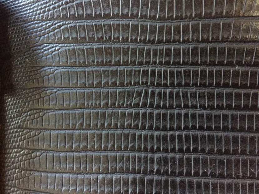 juno blu esalen - lizard skin stamped pattern on the juno blu.