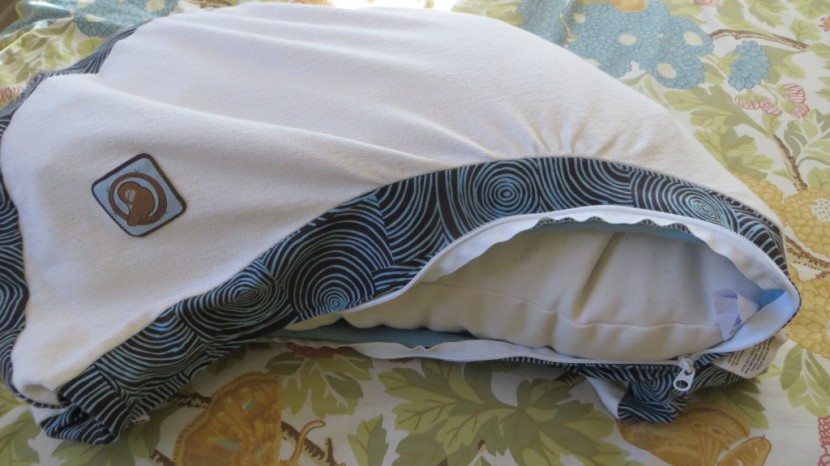 blessed nest organic nesting - putting the slipcover back onto the nesting pillow took mere...