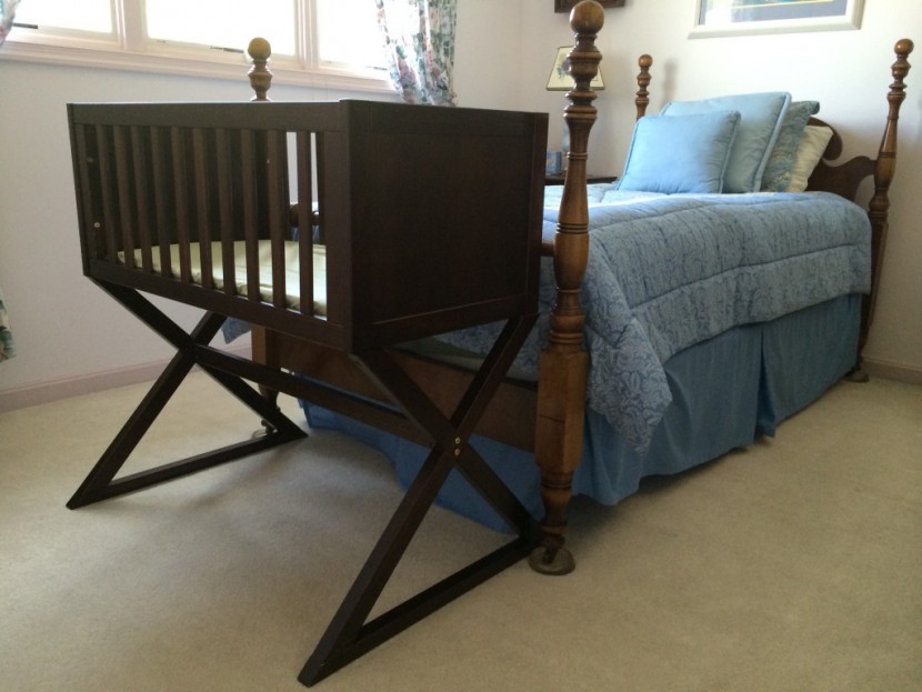 babyletto bowery - the dark finish and pronounced angles give it a modern look.