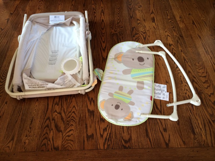 the fisher price rock n' play deluxe is simple and arrives with the...