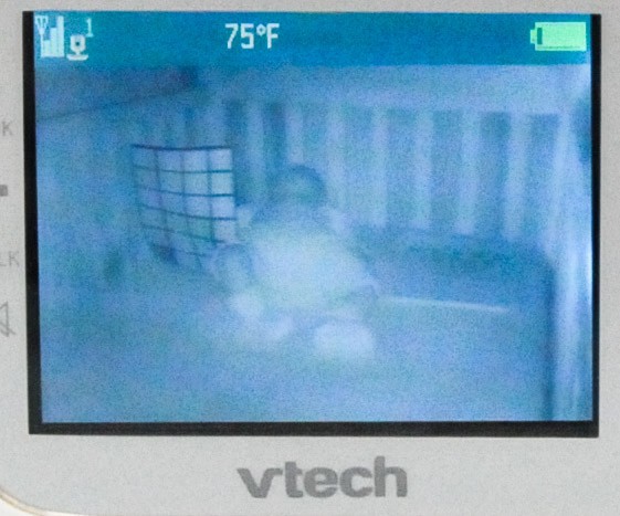 all detail is completely lost in night vision. notice the baby's...