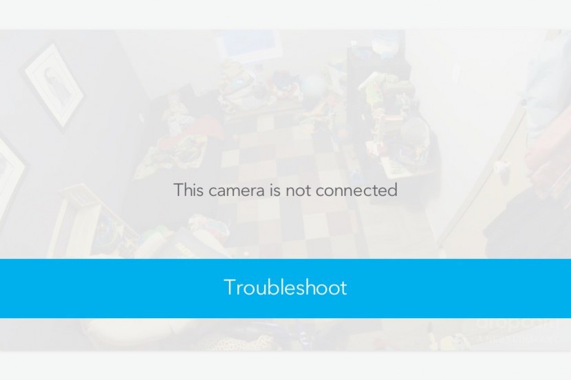 dropcam pro - if for some reason your nest cam is disconnected, a warning screen...
