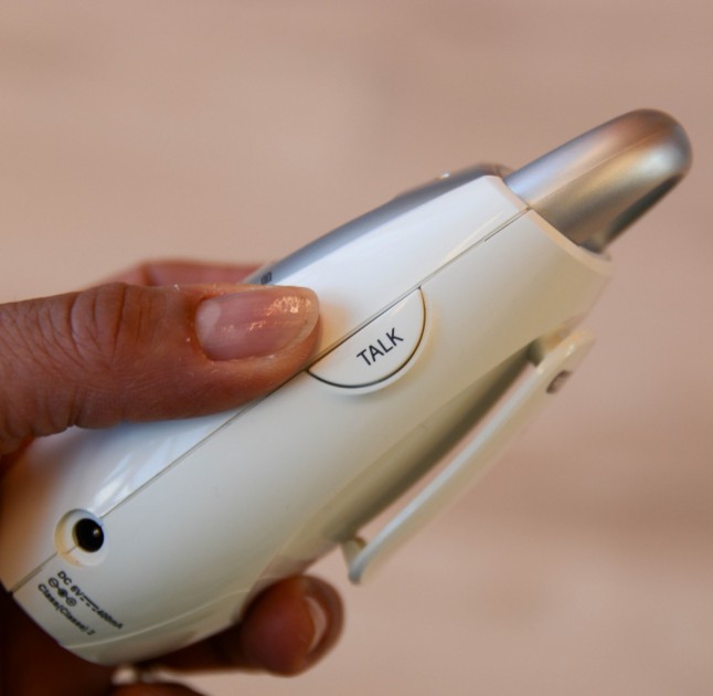 sound monitor - the vtech dm221 has a one button touch for talking to baby.