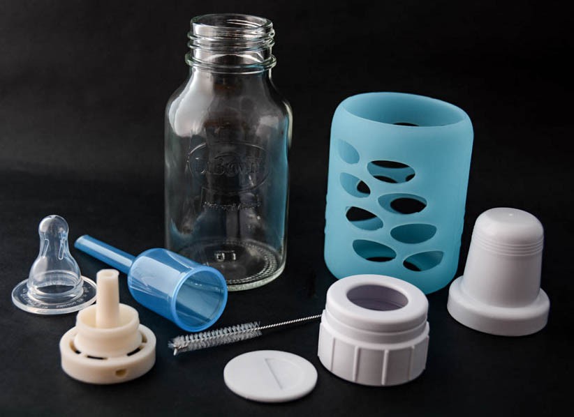 dr. brown's natural flow glass - dr. brown's natural flow glass has a lot of parts and pieces that...