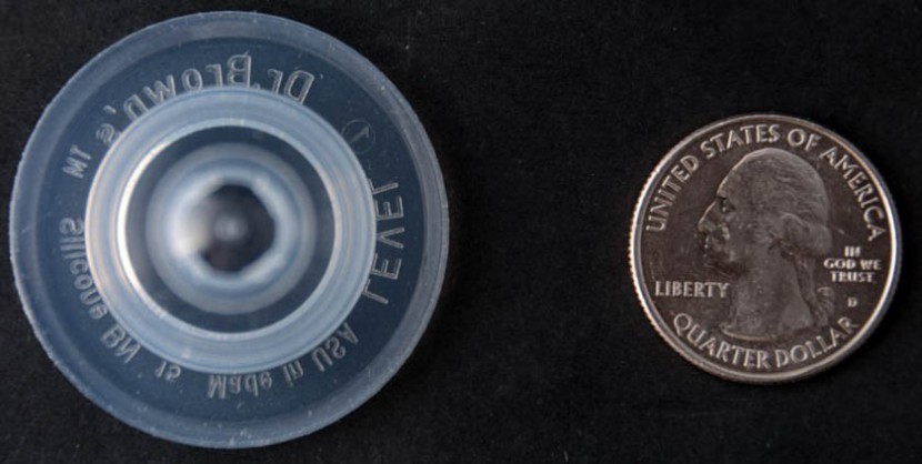 dr. brown's natural flow glass - the nipple on dr brown's is narrower than the more breast like wider...