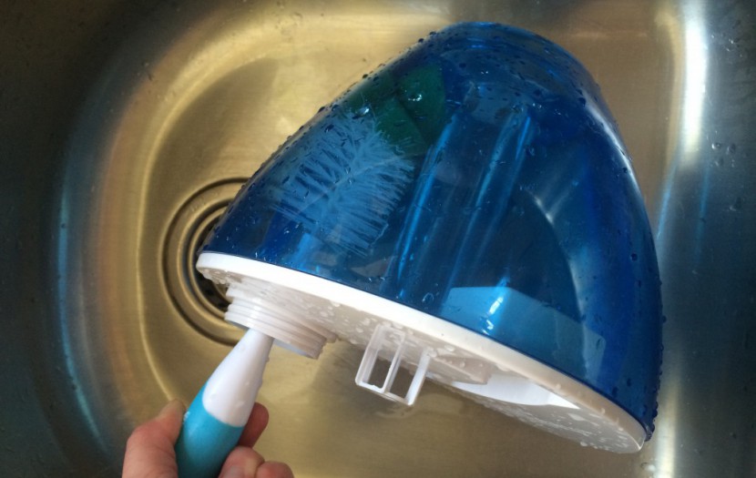 humidifier - parts of the crane drop tank can be cleaned with a brush, but not...