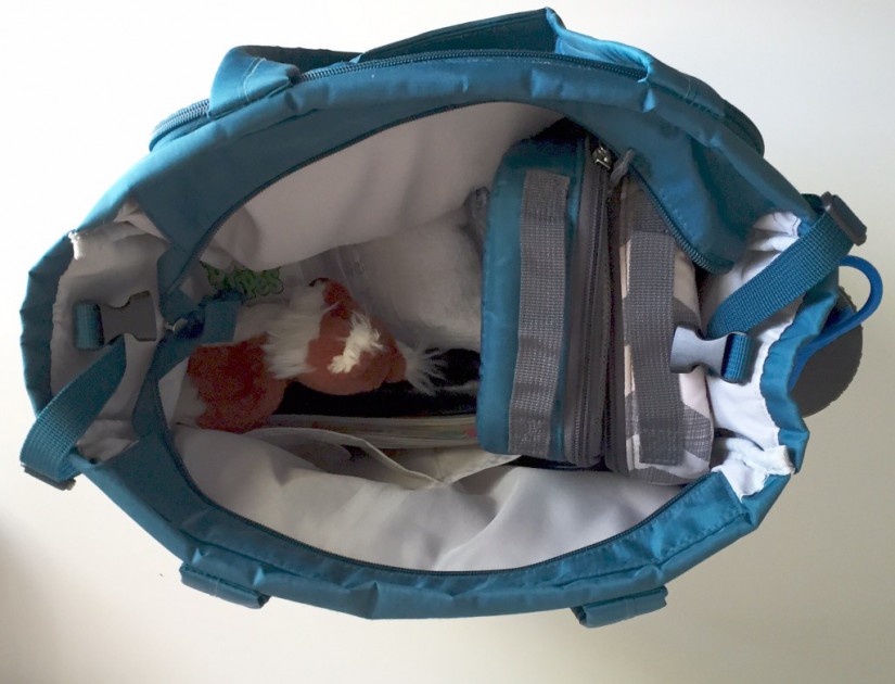 skip hop forma - behold the interior of the forma. it has room for everything with...