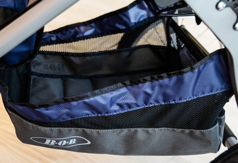 bob ironman - the storage bin of the ironman is large but placed far under the...