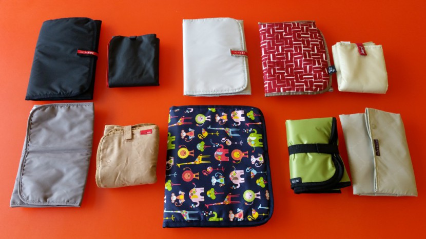 all changing pads in our review folded from left to right. top row:...