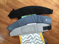 A sturdy padded waistband offers the most comfort for the parent...