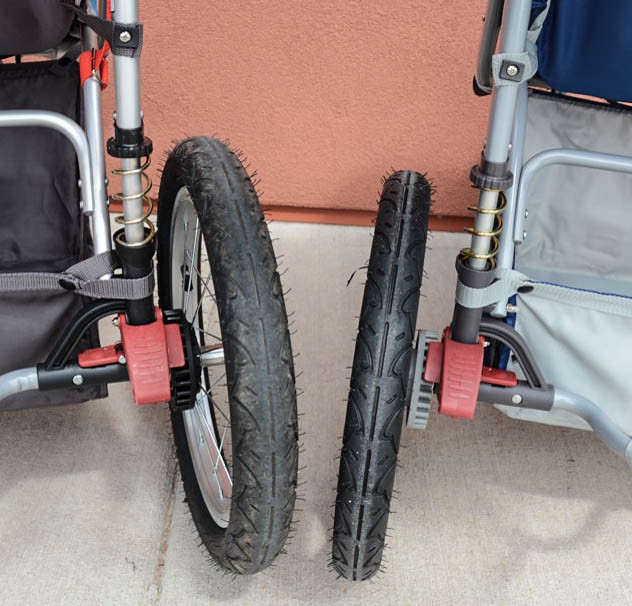 instep grand safari - the grand safari (right) has double action brakes that appear...