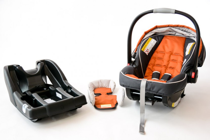 infant car seat - each infant style seat has a detachable base that normally stays in...