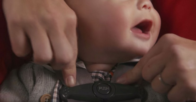 the retainer clip should be placed at armpit level, as described in...