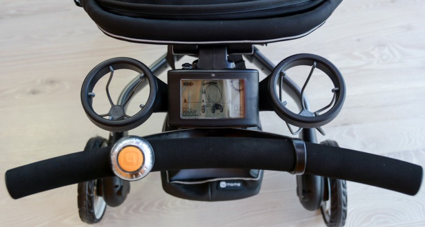 4moms origami - the console on the origami is busy and the orange fold button can be...