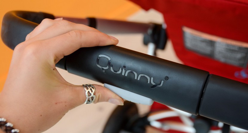 quinny buzz xtra - the handlebar on the quinny is adjustable with the telescoping...
