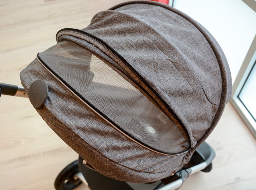 stokke scoot - the zippered opening on the stokke canopy can act as extra...