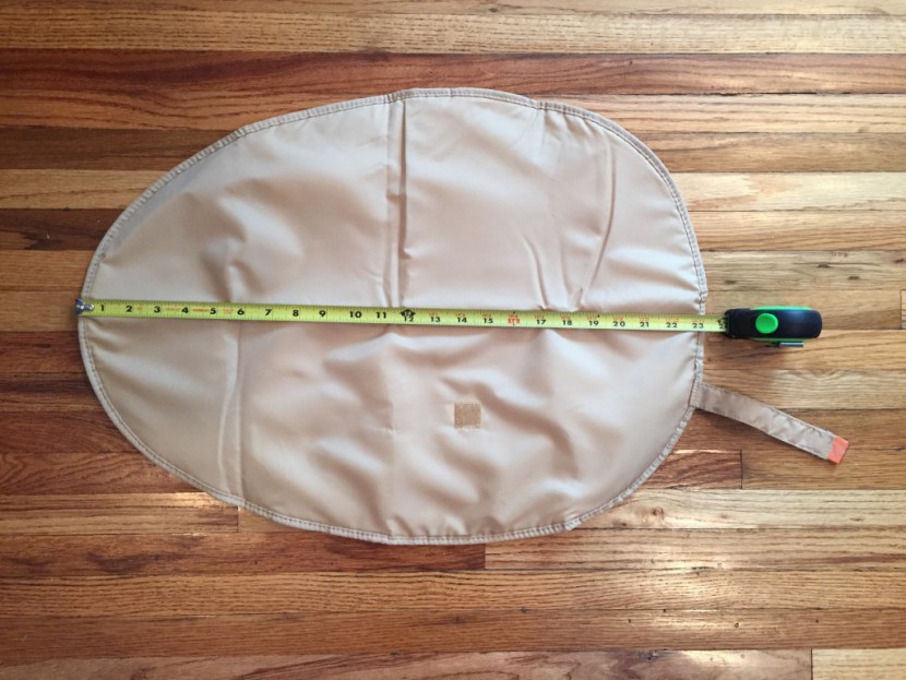 the egg shaped changing pad of the pacapod picos measures just over...
