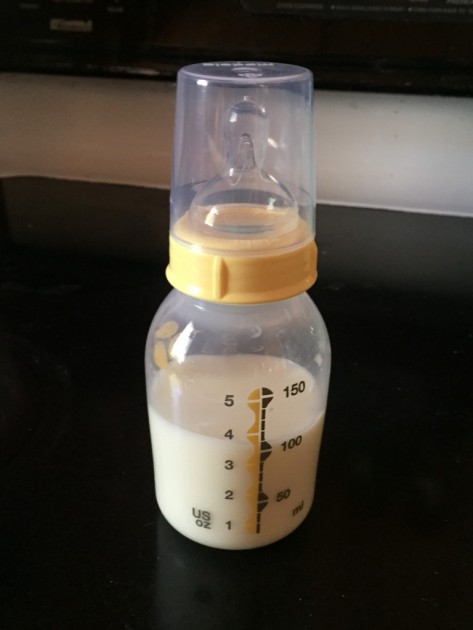 medela breastmilk - the volume indicators are clearly marked on the side of medela...