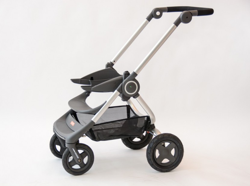 the stokke weighs over 20 pounds without the toddler seat making it...