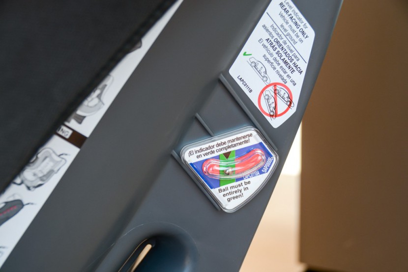 convertible car seat - to find the right angle for installation the graco has a rolling...