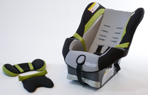 convertible car seat - you can see the slots on the back of shell on this graco where the...