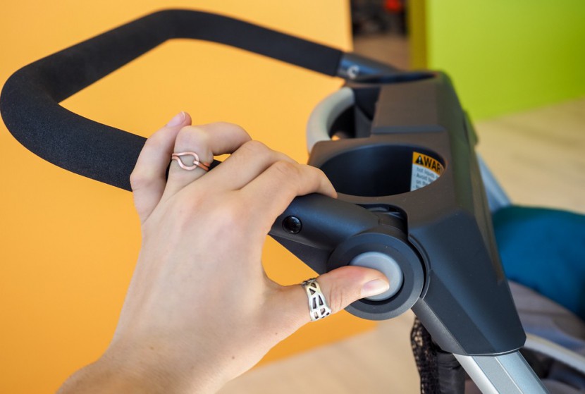 chicco keyfit caddy - the handlebar on the caddy is adjustable on a pivot point placing...