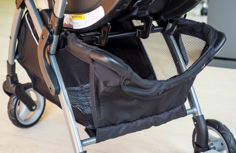 graco snugrider elite - the material used on the snugrider storage bin  looks like it might...